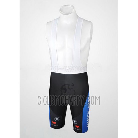Quick Step Floor Cycling Jersey Bib Short 2010 Short Sleeve Sky Blue